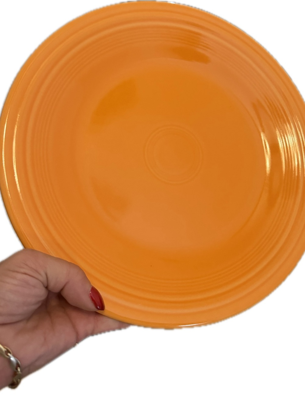Fiestaware  10.5” Dinner Plate in Tangerine - Excellent Condition!